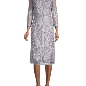 JS Collection Boat Neck Southacrhe Embroidered Dre